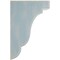 Ekena Millwork 3 1/2"W x 5"D x 7 1/2"H Bedford Wood Vintage Decor Bracket, Driftwood Blue BKTWD04X05X08BEBU - alternate 2